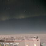 A very short and fleble aurora paint the Concordia sky at dinner time - 20/07/2016 20:15:30 AWST