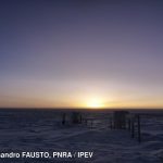 First dawn after antarctic night