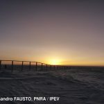 First dawn after antarctic night